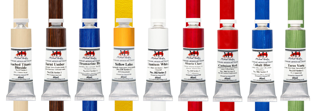 Michael Harding Oil Paint Plein Air Painter Set of 10 x 40ml tubes