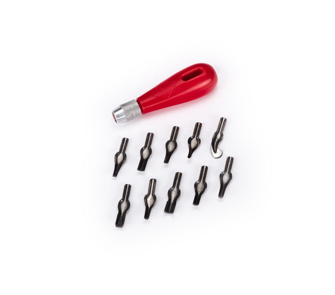 Essdee Lino Cutter Set with 10 Blades