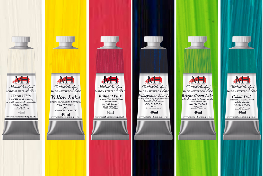 Michael Harding Oil Paint Bermuda/Tropical Set of 6 x 40ml tubes