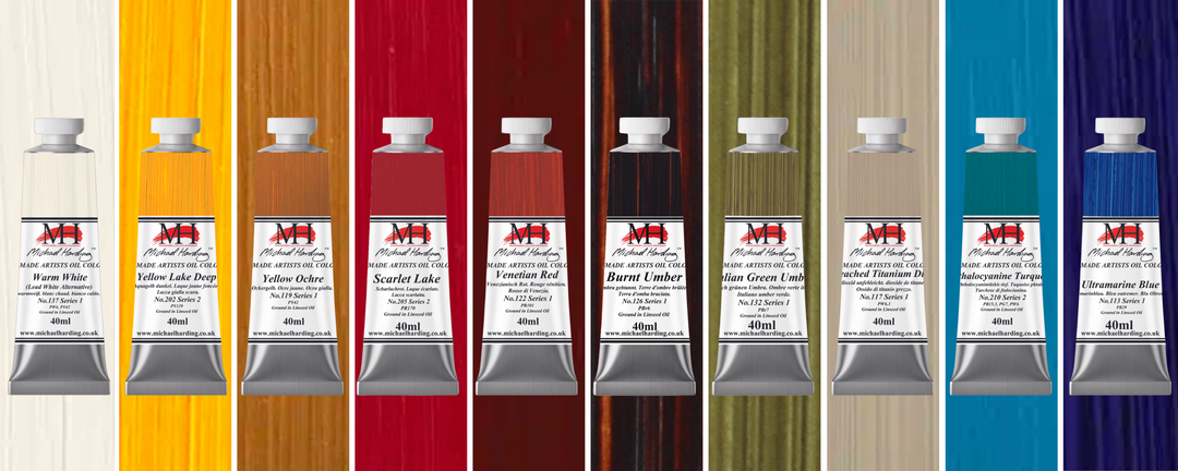 Michael Harding Oil Paint Desert Set of 10 x 40ml tubes