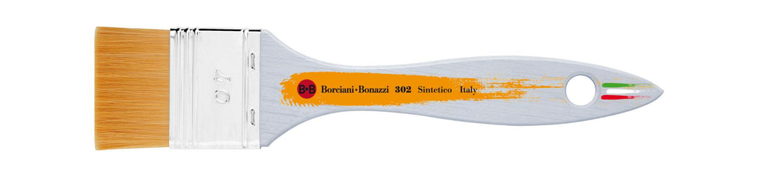 Series 302 Mottler Brush with Gold Synthetic Fibre and Wooden Handle