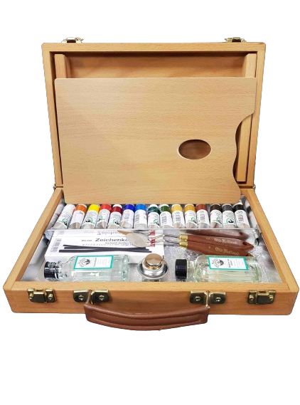 Old Holland Classic Oil Paint Wooden Box set 15 x 18ml tubes