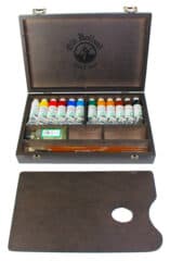 Old Holland Classic Oil Paint Wooden Box set 12 x 40ml tubes