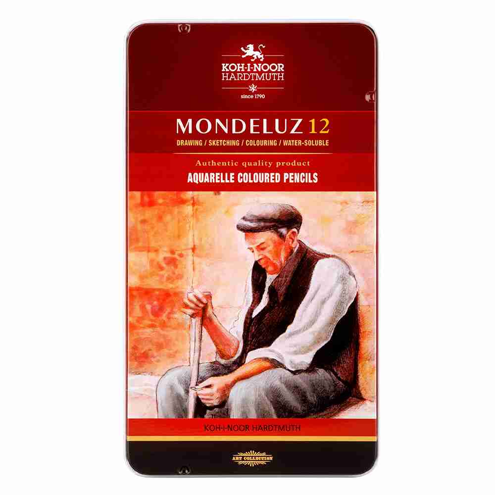 Koh-I-Noor Mondeluz Artists' Aquarelle Coloured Pencil Set of 12 🌸Loxley Spring Event🌷