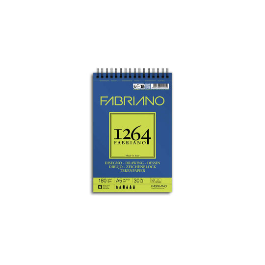 Fabriano 1264 SPIRAL BOUND Watercolour Pad - A5 300gsm