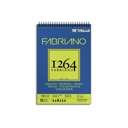 Fabriano 1264 SPIRAL BOUND Watercolour Pad - A5 300gsm