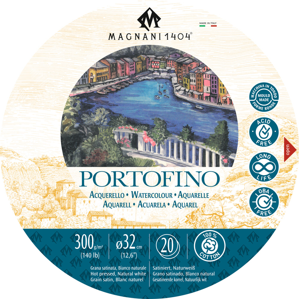 Magnani 1404 PORTOFINO Tondi Block  300gsm Hot Pressed