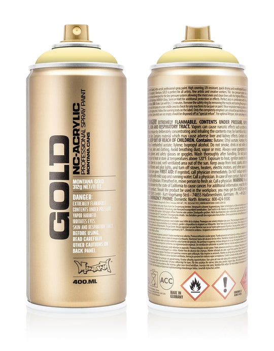 MONTANA GOLD ACRYLIC SPRAY PAINT CANS