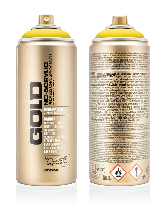 MONTANA GOLD ACRYLIC SPRAY PAINT CANS