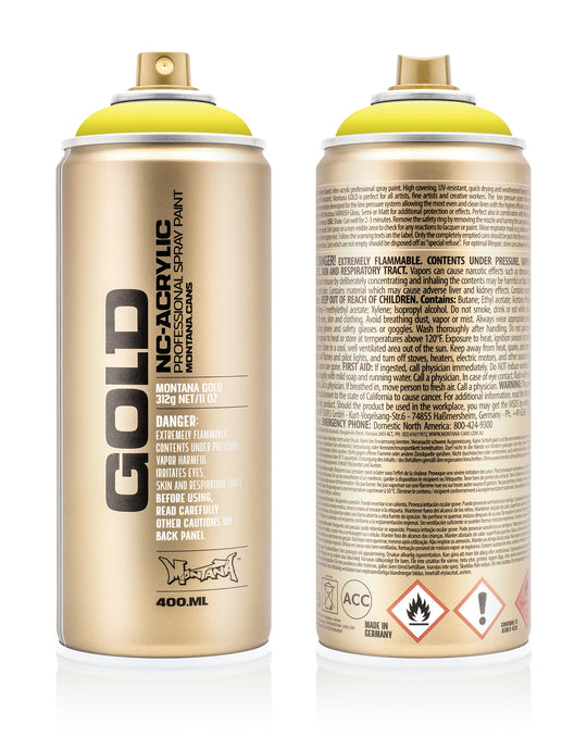 MONTANA GOLD ACRYLIC SPRAY PAINT CANS