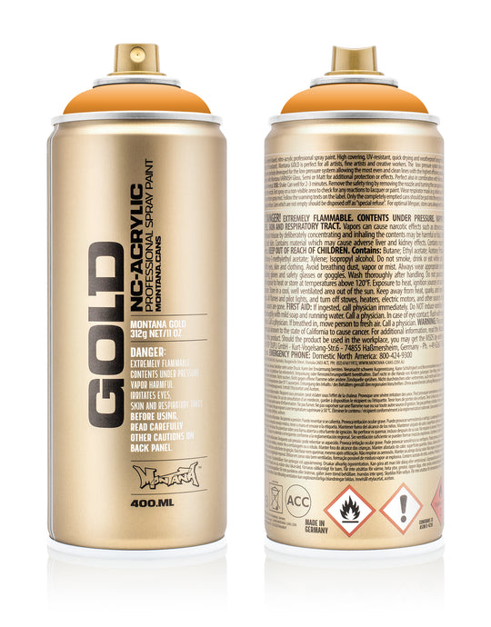MONTANA GOLD ACRYLIC SPRAY PAINT CANS