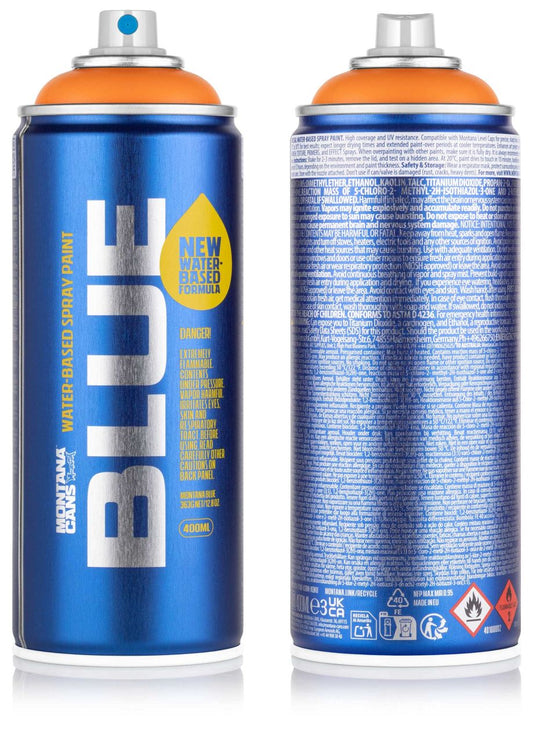MONTANA BLUE WATER-BASED SPRAY PAINT CANS