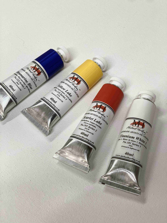 Michael Harding Oil Paint Primary Colour Bundles (4 x 40ml) - Use drop down box to see all 4 available