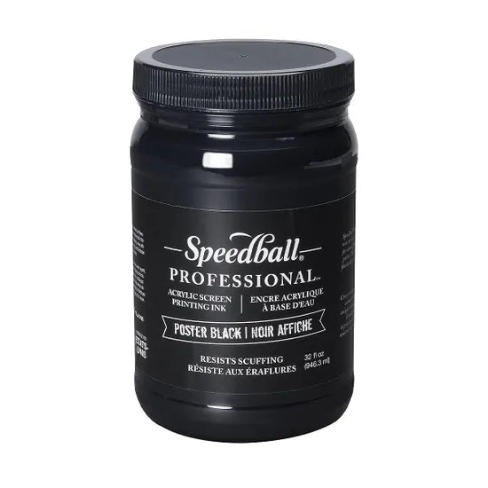SPEEDBALL 946ml Professional Screen Printing Ink - Poster Black
