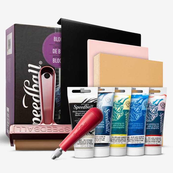 SPEEDBALL Deluxe Water-Soluble Block Printing Kit