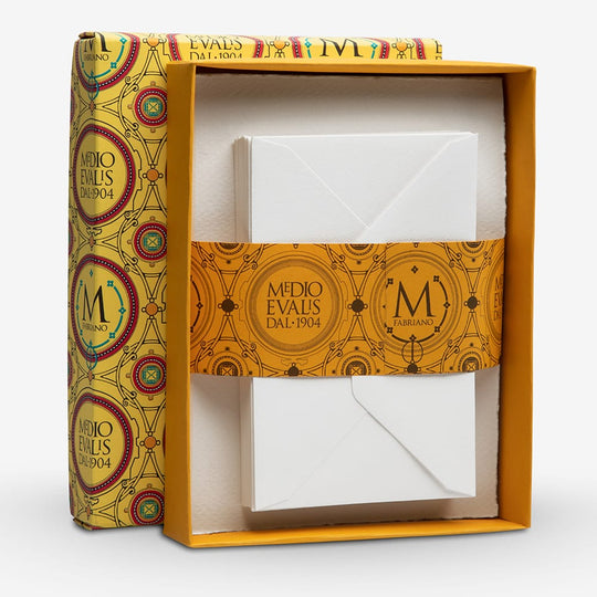 Fabriano MEDIOEVALIS Single Card & Envelope 115 x 170 mm Pack 20