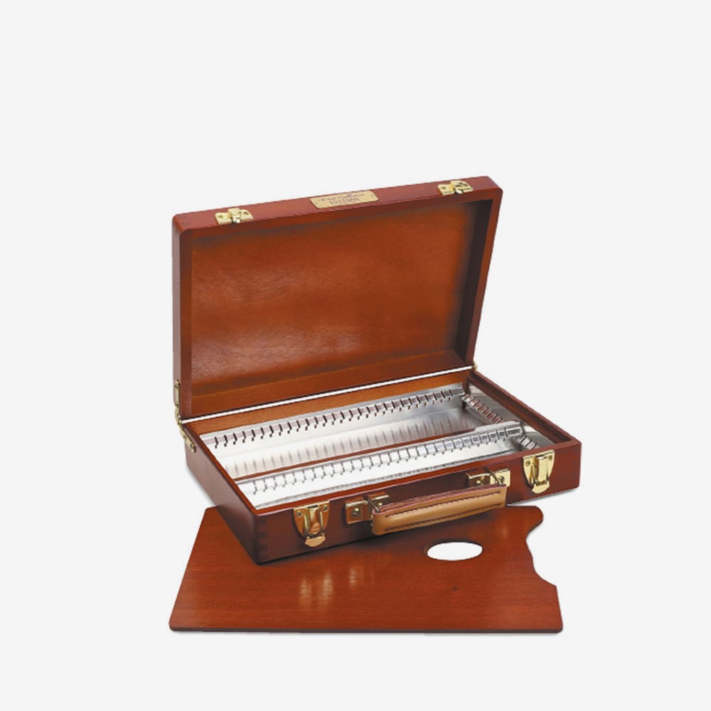 Jullian : Small Artist Paint Box : Dark Wood
