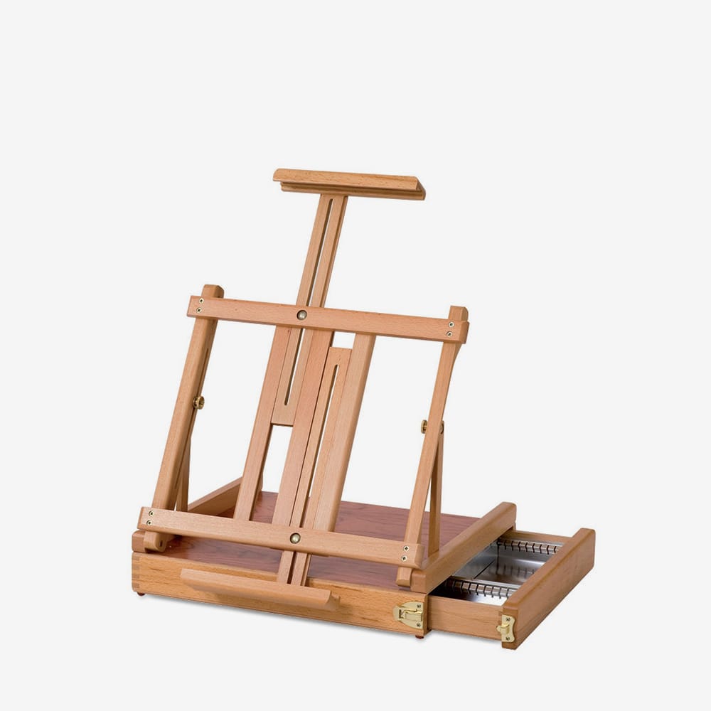 Jullian : Table Deluxe Easel With Drawer : Beechwood : With Strap & Bag