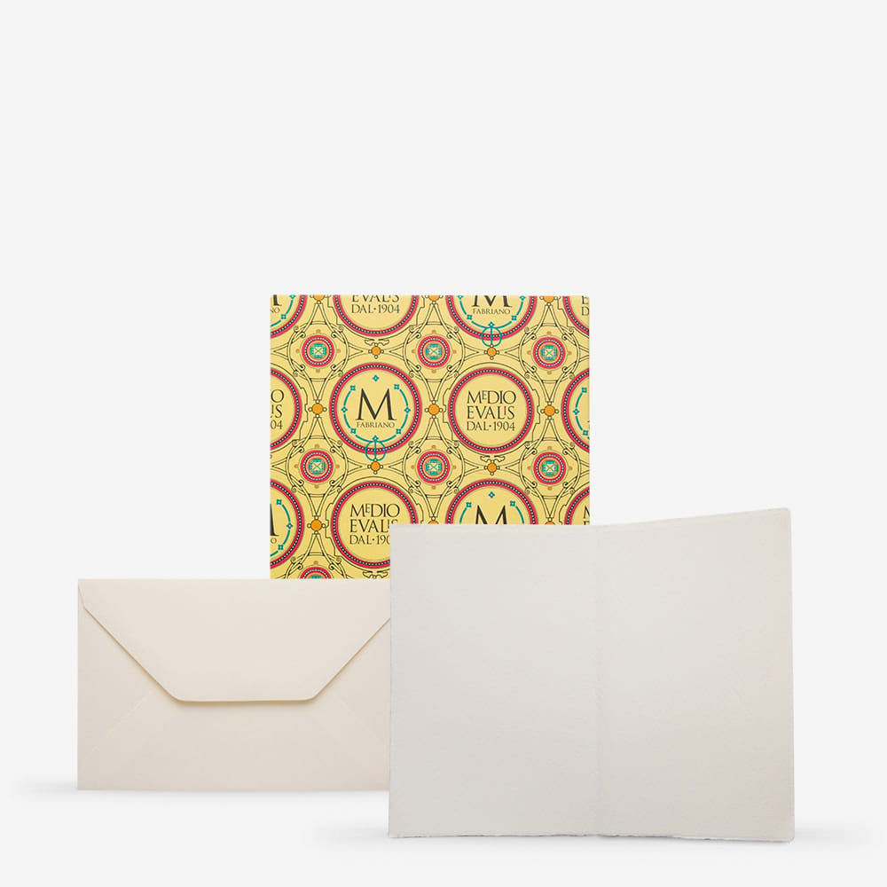 Fabriano MEDIOEVALIS Folded Card & Envelope 130 x 170 mm Pack 20