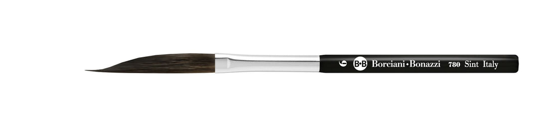 Series 780 Pinstriping Collection Flat Brush with Hidro Synthetic Fibre and Extra Short Handle