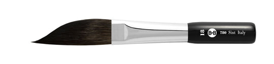 Series 780 Pinstriping Collection Flat Brush with Hidro Synthetic Fibre and Extra Short Handle