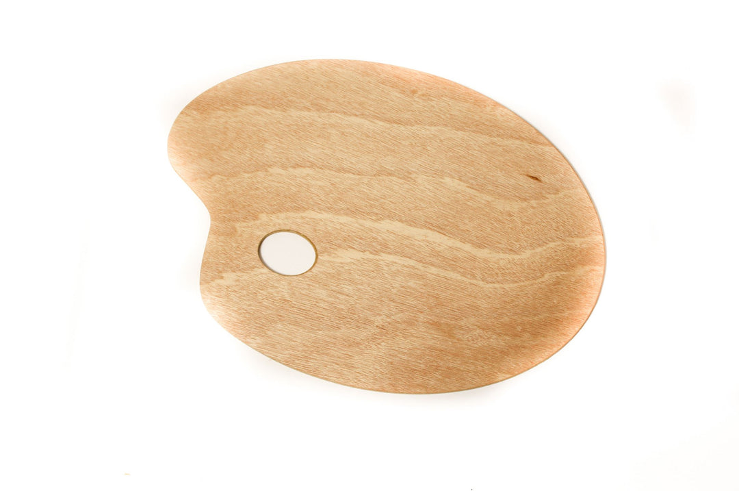 Wooden Painting Palette Oval Shape & Oblong Shape